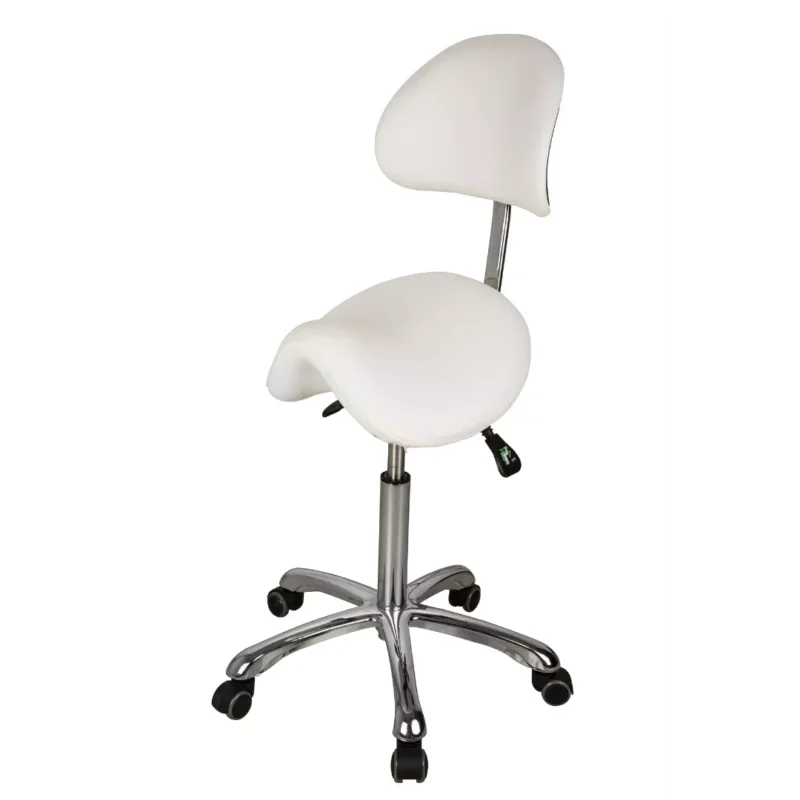 Emma Spa Technician Stool with Backrest - Image 3