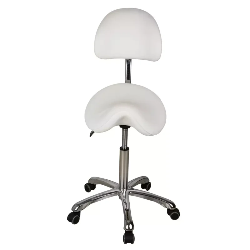 Emma Spa Technician Stool with Backrest - Image 2