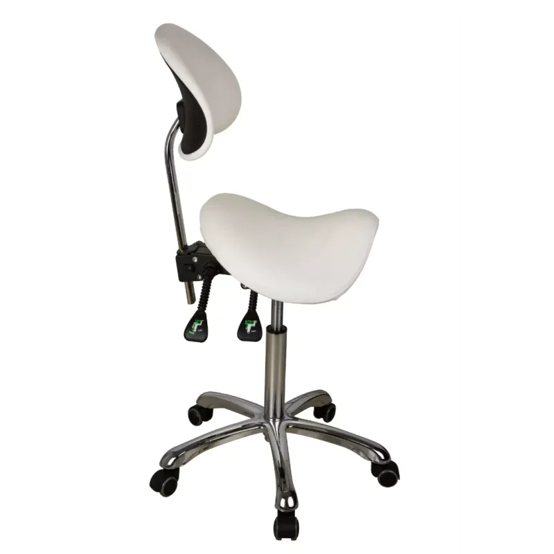 Emma Spa Technician Stool with Backrest - Image 4