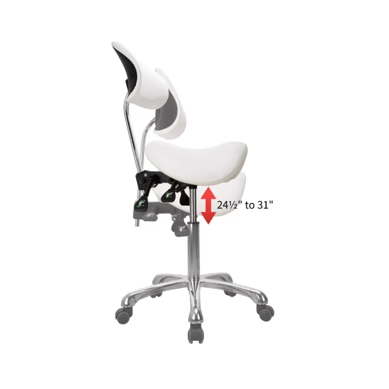 Emma Spa Technician Stool with Backrest - Image 7