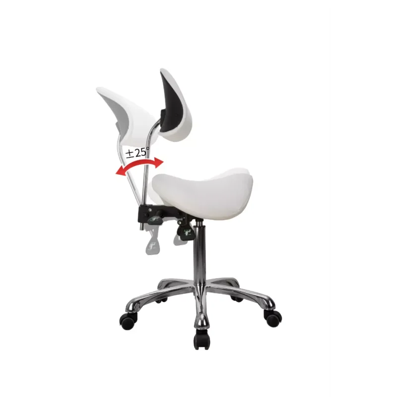 Emma Spa Technician Stool with Backrest - Image 8