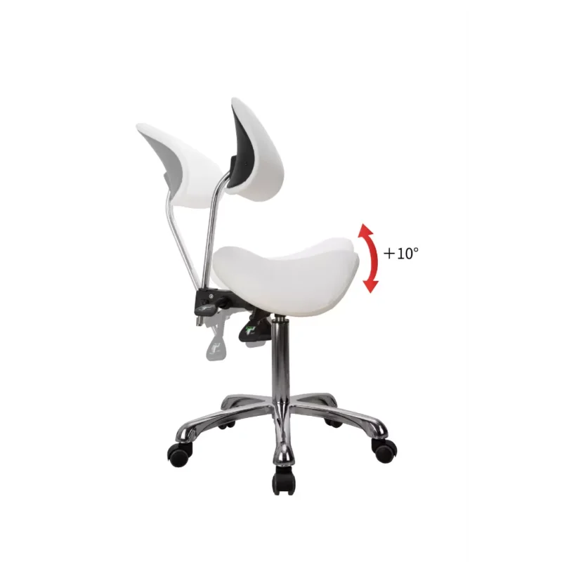 Emma Spa Technician Stool with Backrest - Image 9