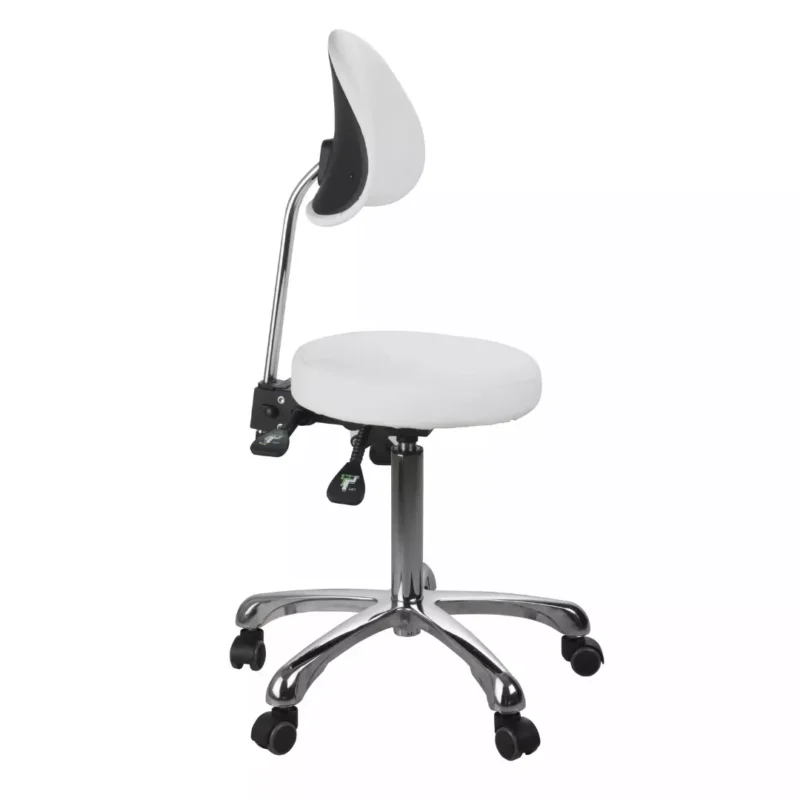 Harper Spa Technician Stool with Backrest - Image 3